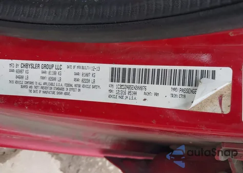 2014 Dodge Avenger Se z USA, uszkodzony, nr VIN 1C3CDZAB5EN200876